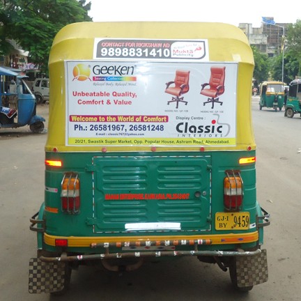 Auto Rickshaw Advertising for Classic